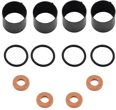 CANTONDZ Kit de joints d'injecteur et rondelle en cuivre 15mm kit joints injecteur Compatible avec Renault Laguna Trafic Master Nissan Opel Movano 2.2 2.5 DCI 7701474025