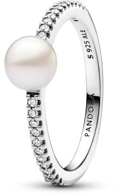 PANDORA Sterling silver Mixed stone White 193158C01