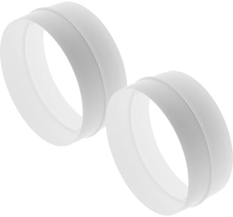 Vent Systems Lot de 2 coupleurs mâles de conduit d'aération en ligne pour tuyau de 15,2 cm – Tuyau de ventilation droit en ligne – Connecteur de conduit en plastique pour systèmes CVC
