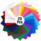 25 Pack A4 Adhesive Backed Viny Sheets,23 Permanent Vinyl Sheets + 2 Transfer Tape for Home Decor, Logo, Banners, Window Graphics,Cutting Machine