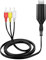 Plyisty Adaptador Convertidor HDMI a Interfaz HDMI 4K 30 Hz a Adaptador AV/CVBS, Cable HDMI a para Televisores Antiguos, TV Box, DVD, etc.