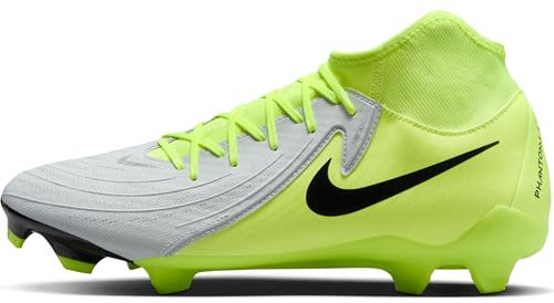 Nike Phantom Luna 2 Academy MG High-Top-fußballschuh, Botas de fútbol Hombre, Metallic Silver Black Volt, 38 EU
