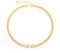 Generisch Damen Set halskette und Ohrringe mit Zirkonia stein18k vergoldet perfekte geschenk Idee