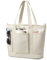 G4Free Handtasche Damen Groß Shopper Tasche Leinwand Tote Tasche mit Reißverschluss für Frauen, Tragetaschen mit Taschen für Arbeit und Reisen