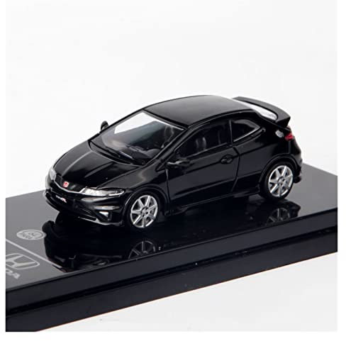 XIYUEYING For Honda Honda Civic FN2 Alloy Car Model Silver Black Toy Car 1 64(2)