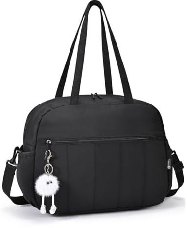 BAGZY Puffer Baby Wickeltasche Wasserdicht Wickeltasche Organizer für Mama und Papa Krankenhaustasche Kliniktasche Geburt Muttermilchbeutel Reisetasche 40x30x20cm für Unterwegs Walking Weekend