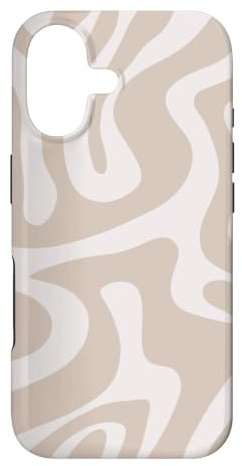 Hülle für iPhone 17 Beige Liquid Swirl Abstraktes ästhetisches Muster
