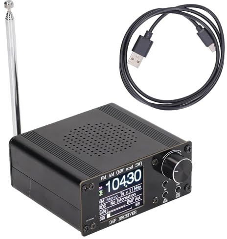 Ricevitore FM AM a onde corte Radio portatile ad alta precisione con ampia gamma di frequenze 150 KHz a 108 MHz per casa ufficio Viaggi PCB Acciaio inossidabile Guscio in