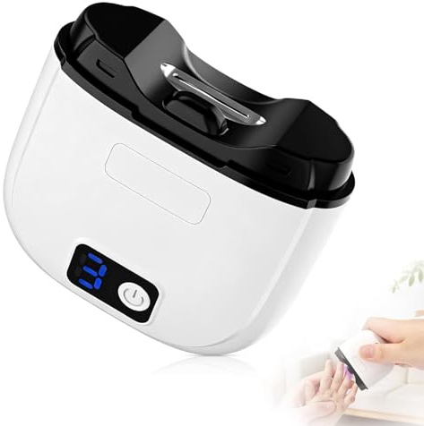 Electric Nail Clippers, Nail Clippers, 3 Speeds Automatic Toe Nail Clippers with Nail Scraps Storage, 3 in 1 Nail Cutter with Led Light, Safety Electric Fingernail Trimmer for Baby Kids Adults