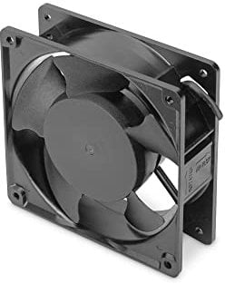 DIGITUS replacement fan for fan units – Suitable for 19’ network and server cabinets – Max. air circulation: 195.38 m³/h – 47 dBm – Black