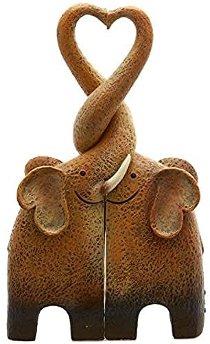 Something Different Wholesale Elegant Brown Resin Elephant Family - 18cm x 10.5cm (1 Set) - Artistic Design, Premium Quality Craftsmanship - Perfect for Home & Office