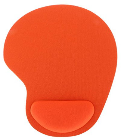 Gel Rest Wrist Support Mat Mouse Mice Pad Gaming PC - Orange