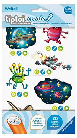 Ravensburger 00910 tiptoi Create Sticker Weltall