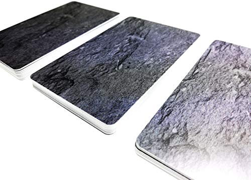 Premium Plastikkarten | PVC Karten SCHIEFER MATT Design | 1-100 Stück | Blanko Rohlinge | NEU! (100)