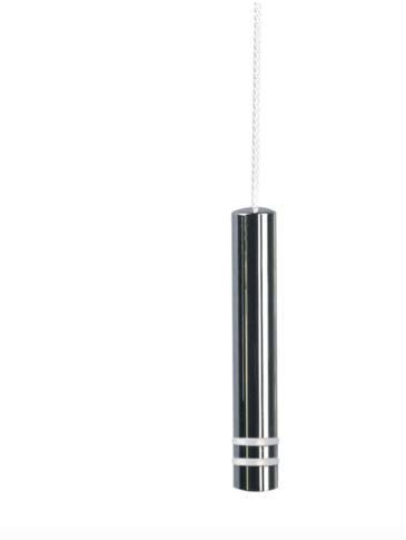 Designer Luxury Chrome Deco Bathroom Light Switch Pull Cord with Twin Buffers