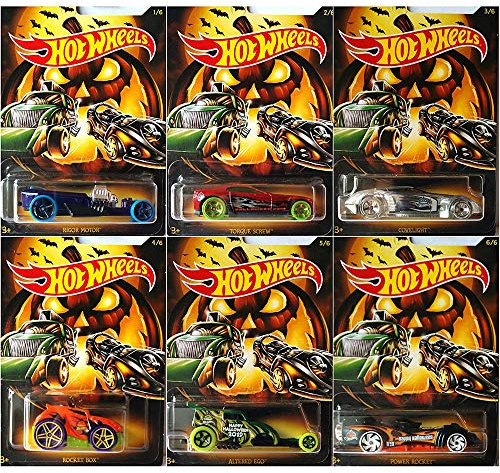Hot Wheels Set mit 6 Halloween-Autos 2019.