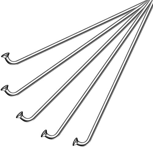 cyclingcolors 5X cykelradie diameter 14G 2 mm kromat stål utan mutter rak cykel mountainbike väg stadshjul fälg, 300 mm