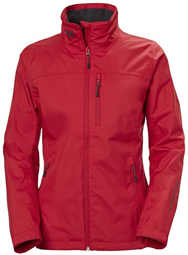 Helly Hansen Women's W Crew Midlayer Waterproof Windproof Breathable Sailing Jacket, Red, L