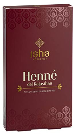 ISHA cosmetics - Henna Rajasthani - polvo de tinte vegetal rojo cobrizo frío
