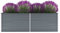 Leepesx Garten-Hochbeet, Hochbeete Für Garten, Gemüsebeet, Pflanzkasten, Blumenbeet, Blumenkasten, Frühbeet Balkon, Pflanzkübel, Verzinkter Stahl 240x80x77 cm Grau