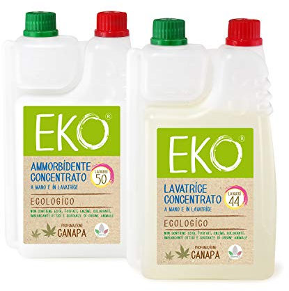 Detersivi ecologici per lavatrice - Eko Kit 2 Mini 44 Lavaggi (Senza profumo)