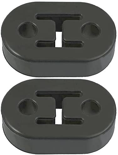 2 Pcs New Universal Exhaust Rubber Black Exhaust Pipe Hanger Generic Car Exhaust Hanger for the Cars Silencer for Most Cars Truck Van