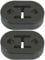 2 Pcs New Universal Exhaust Rubber Black Exhaust Pipe Hanger Generic Car Exhaust Hanger for the Cars Silencer for Most Cars Truck Van