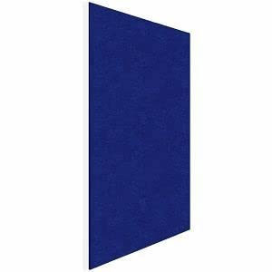 Rocada Gepolsterte Pinnwand | Notiztafel für Wand | Informationsplatte für Reißnägel | Blau | 75 x 115 cm