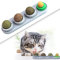 FIPASEN Palla da Muro di Erba Gatta, 4 Pezzi Giocattolo Commestibile da Leccare per Gatti per Gatti/Gattini Denti Puliti, Snack Giocattolo Rotante per Gatti Contiene Zucchero/Erba Gatta (Grigio)