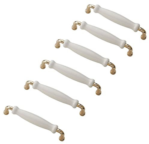 TopHomer STÜCKE Schrankgriffe, Keramik-Zinklegierung, Schrankgriffe, Küchenschubladentürgriffe, Türknöpfe als Ersatz, für Schubladen, Badezimmerschränke, Kleiderschranktüren (Lochmitte: 128 mm)