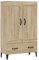 vidaXL Highboard Sideboard Kommode Schrank Anrichte Beistellschrank Mehrzweckschrank Hochschrank Standschrank Sonoma-Eiche 70x31x115cm Holzwerkstoff