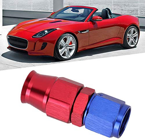 Kit di Raccordi per Tubi Flessibili AN6, Adattatore per Carburante per Olio di Raffreddamento Girevole per Raccordo per Tubo Flessibile AN6 per Teflon (0°)