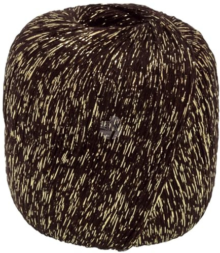 LANA GROSSA Brillino | Beilaufgarn mit farbigem Lurexfaden | Handstrickgarn aus 83% Viskose & 17% metallische Faser | 25g Wolle zum Stricken & Häkeln | 200m Garn FB 33