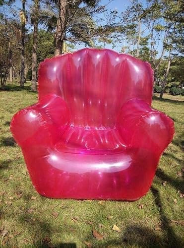 Transparente aufblasbare Couch Stuhl Sofa Doppelte Personen Klar Aufblasbarer Stuhl Aufblasbare Couch Sitzsack Lazy SofaSessel Camping-Möbel for Hinterhof Seeufer Strand Reisen Camping Picknicks Musik