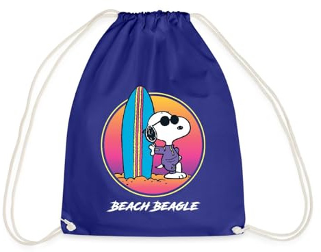 Peanuts Snoopy Cool Surfen Strand Urlaub Turnbeutel