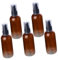 FRCOLOR 5 Pack 50ml Plastic Spray Bottles Pump Mini Refillable Makeup Water Dispensers for Travel Leakproof Compact