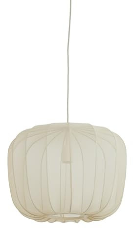Light & Living Hängeleuchte Plumeria - Sand - Ø50cm - Rund - Textilien - Hängelampe & Pendellampe - Lampe Wohnzimmer & Schlafzimmer - Pendelleuchte Esstisch