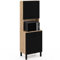 IDMarket - Aparador de cocina (60 cm, 2 puertas, cajón de haya y negro