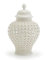 Vasen Hohle Design Vasen Deko mit Deckel, Vase Weiß Moderne Keramische Bodenvase Keramik Blumenvase Vintage Handmade Vasen Nordic Home Dekor für Mittelstücke, Küche, Büro (Color : L A)