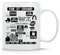 Moonai The It Crowd Quotes Klassische Keramik-Kaffeetasse Weiß Schwarz Rosa Magisch 330ml