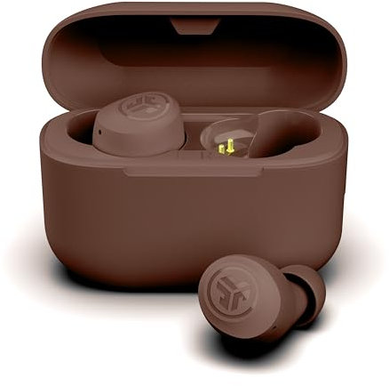 JLab Go Air Pop+ Auriculares Inalambricos Bluetooth, Wireless Earbuds 35+ Horas Rendimiento con Caja de Carga - Audifonos Bluetooth Inalambricos con Micrófono, Dual Connect, App, Tone 4625