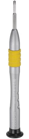sourcing map Precision Phillips Screwdriver 2.5mm Magnetic Cross Head Mini Pen Style Screw Driver with Non-Slip Handle for Eyeglasses Watch Laptop Electronic, Yellow