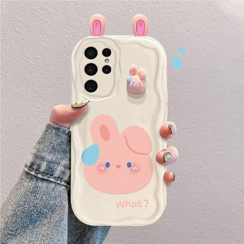 Custodia Cartone Animato 3D Compatibile con Samsung Galaxy S24 Ultra Cover Silicone Antiurto Alla Moda