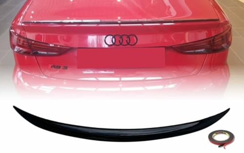 Spoiler kompatibel mit Audi A3 8V Limousine Glänzendes Schwarz Performance-Tuning 2012 2013 2014 2015 2016 2017 2018 2019 2020