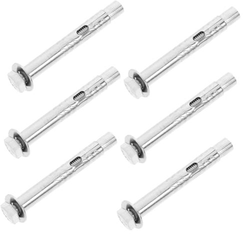 TOKIDNY 6 Stück Hochleistungs-expansionsschrauben-ankerbolzen X 80 Mm Außenmuttern Aus Edelstahl Für Eine Starke Befestigung