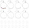 DICOSMETIC 8 Sets Armband Lünette Einstellungen DIY Leer Armband Machen Kit 12mm Edelstahl Tablett Armband Rohlinge Basis Armreif Cabochon Tablett Mit Verstellbarer Armbandkette