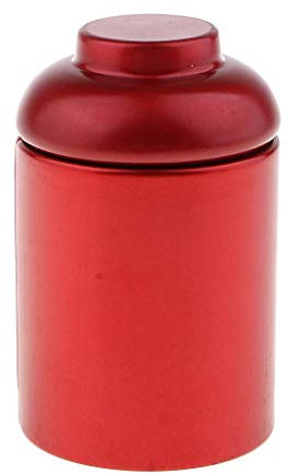 Airtight Lid, Tea Storage Canister Metal Tea Coffee Sugar Caddy Tins Containers Canister Storage Jars Pots - Red