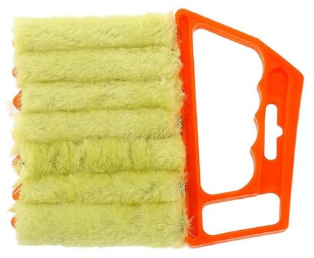 Limpiador de persianas, Cepillo de plumero de aire acondicionado de ventana, Herramienta de limpieza de casa con mango cómodo