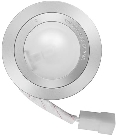 SB02300798 Boîtier de hotte aspirante, compatible avec Broan Nutone PM500 PM500SS série EE55000, spot LED pour capot AC 12V MAX 20W, lumière de couvercle en verre dépoli en acier inoxydable