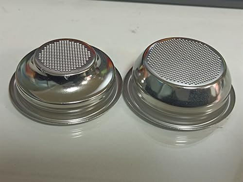 2 Pezzi Cestello Filtro Macchina Caffe Espresso Filtri per Caffè in Acciaio Inox Filtro Crema 1 Tazza + 2 Tazze per Macchina da Caffè Mokona Dedica Scultura Compatibile con Bialetti/DeLonghi